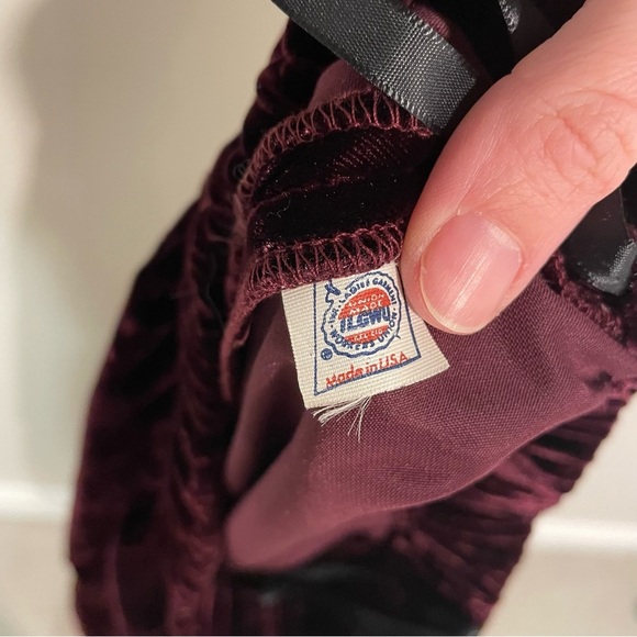 NWT Deadstock Banana Republic Velvet Pleated Trouser size 6 Vintage Brand new - Picture 3 of 5